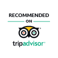 Tripadvisor logo saying we are recommended
